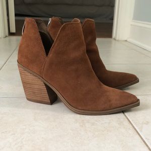 Camryn Steve Madden bootie.  Cognac suede.  Size 8.